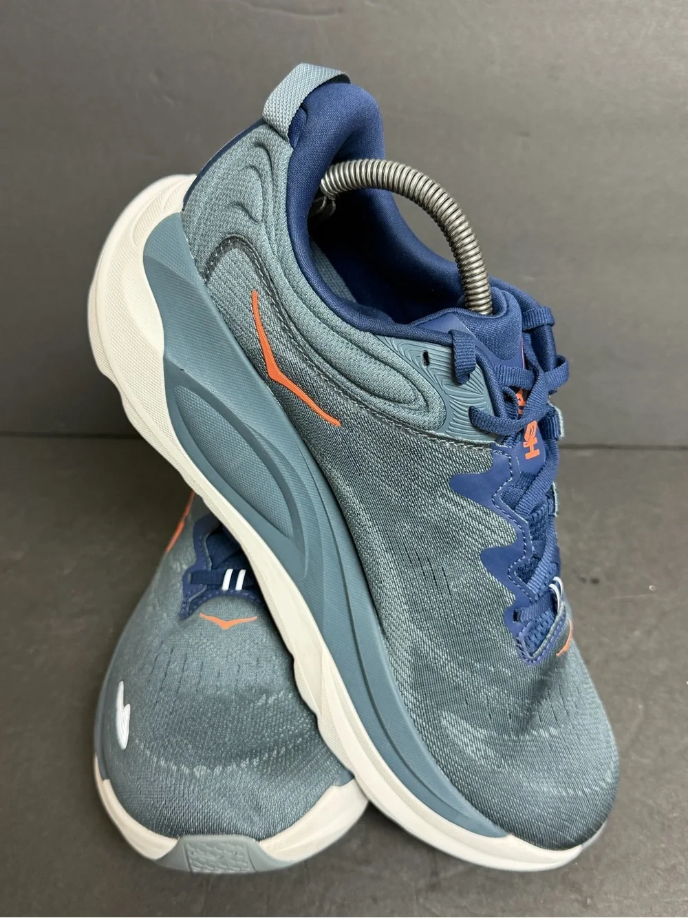 Hoka Gaviota 6 Mens 9.5 4E X-Wide Blue Orange Running Shoes 1171936 MLFD NWOB